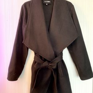 Black FashionNova Wrap Jacket
